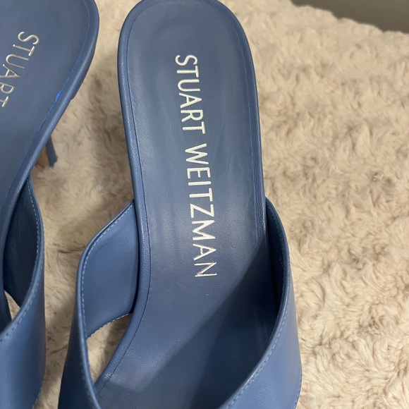 Stuart Weitzman Blue Carmen Sandal heel‎ NEW 10 - Picture 7 of 10